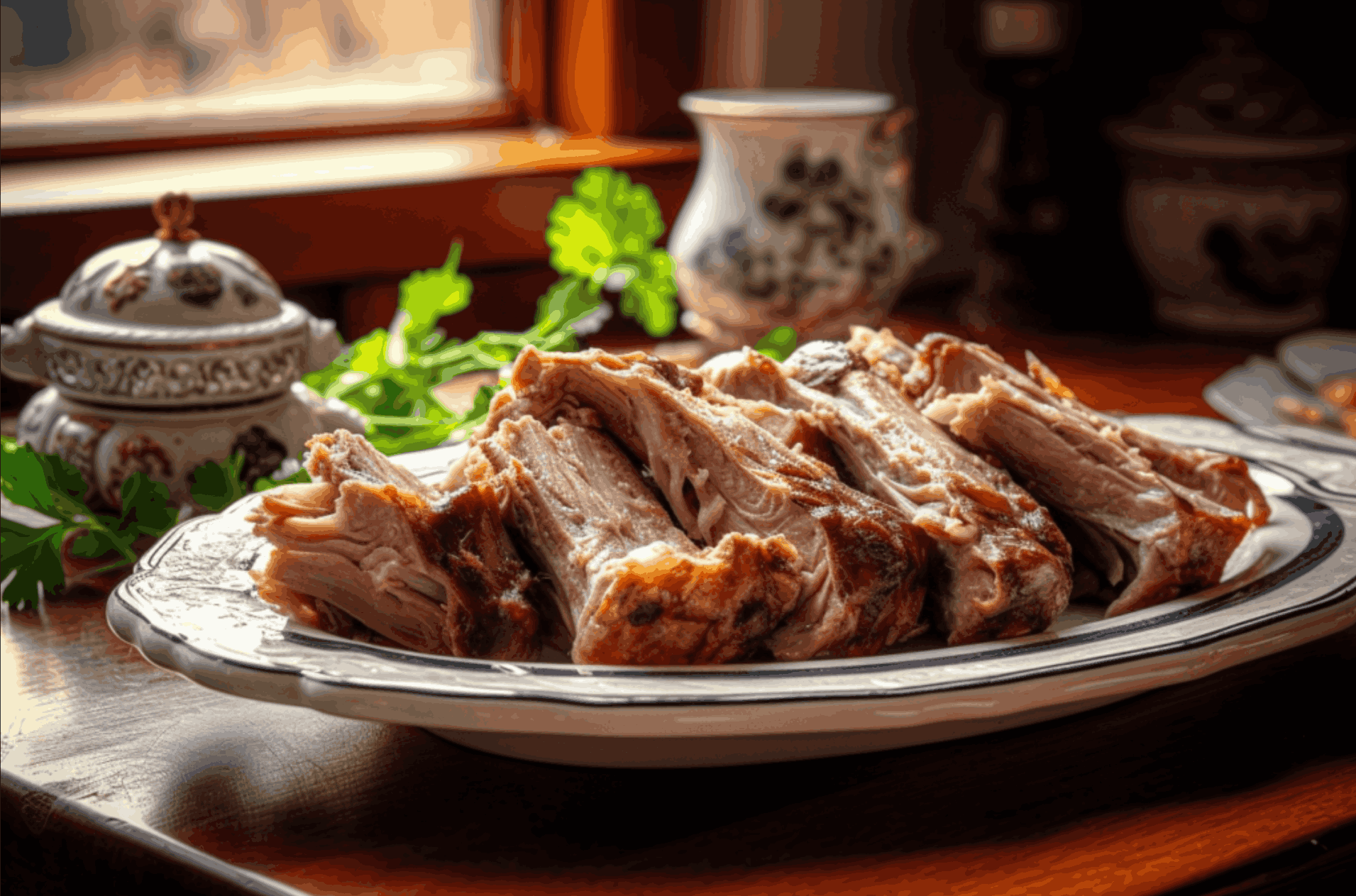 Hand-grabbed lamb